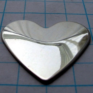 1 inch Sterling Silver Metal HEARTS Hand STAMPING Blanks Jewelry Making Supply Disc Hearts for Pendant Charms Large 26 24 22 20 18-Gauge