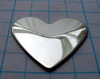 1 inch Sterling Silver Metal HEARTS Hand STAMPING Blanks Jewelry Making Supply Disc Hearts for Pendant Charms Large 26 24 22 20 18-Gauge