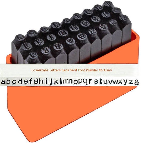 Metal alphabet stamps hotsell for jewelry making