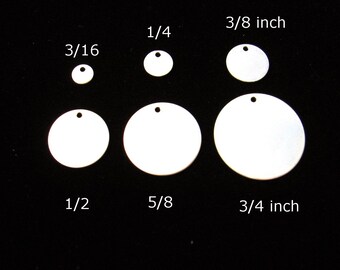 福袋特集 2024 3/8 Inch Sterling Silver Discs Metal Stamping Blanks Smooth アクセサリー