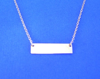 Do It Yourself Stamp N Attach Complete Sterling Silver Name Plate Necklace Kit Includes all Parts for Complete Necklace