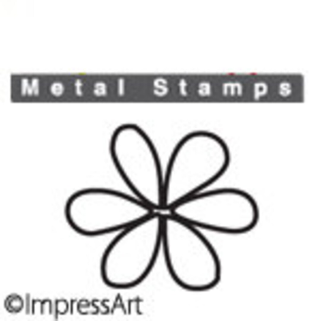 WHIMSY FLOWER Metal STAMP Design 3mm 1/8 by Impressart Etsy