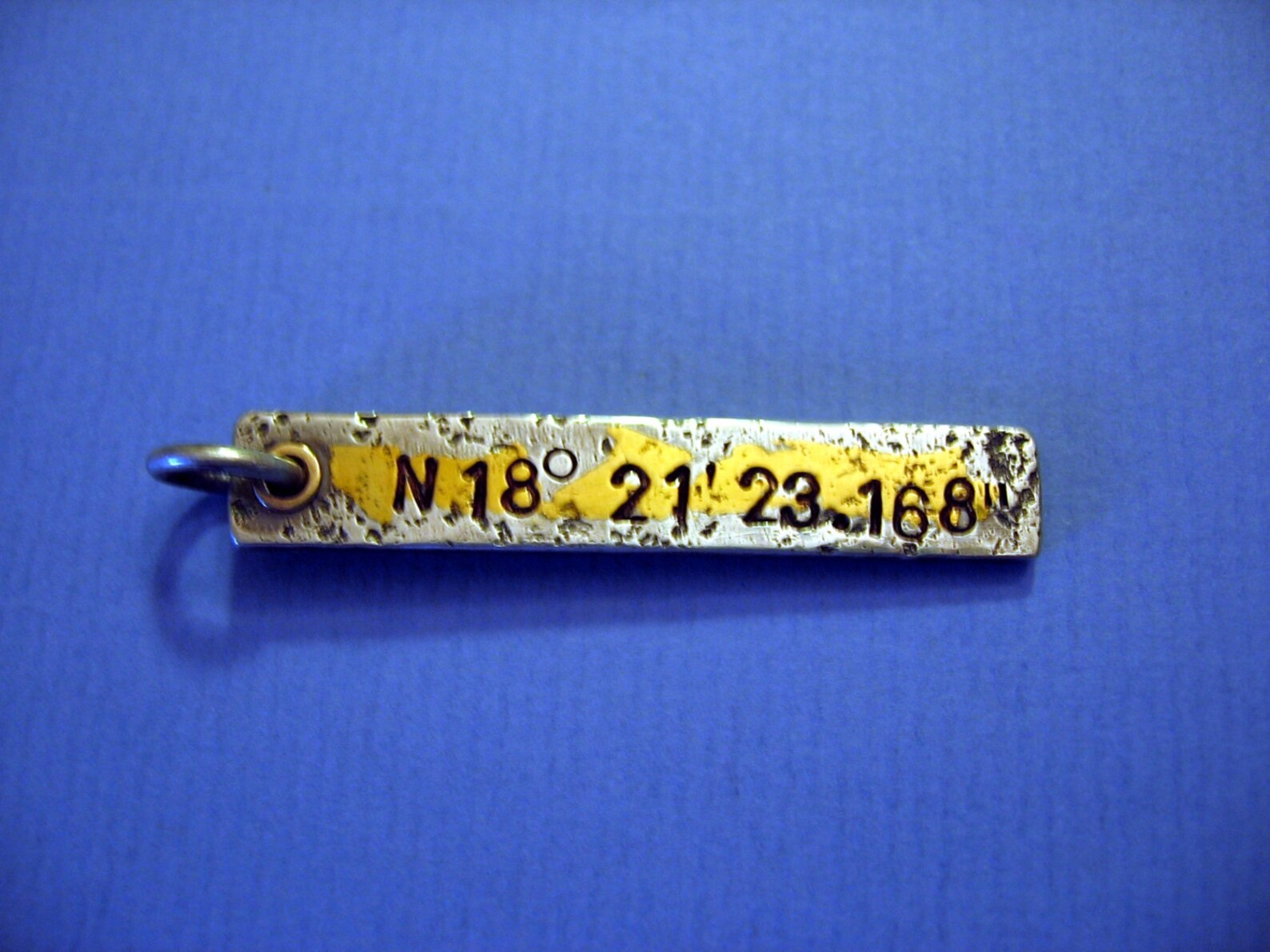 Map coordinates latitude longitude handmade sterling silver etsy