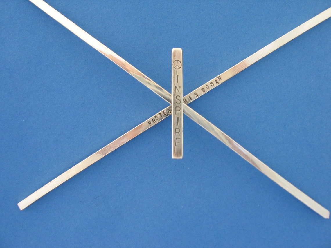 Handmade Sterling Silver Bars 4 SIDE Hand Stamping Bars With Etsy