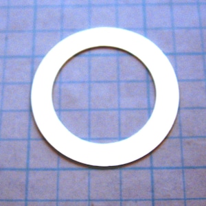1-1/4 inch 20 gauge Sterling Silver WASHER Blank Open Circle Disc 7/8 Hole Jewlery Supply Hand Stamping for Bracelet Pendant SMOOTH Qty 5