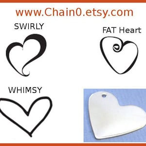 Metal Stamps HEARTS Design Hand Stamped Jewelry Tool ImpressArt Fat Heart Whimsy Heart Boogie Heart Stamp