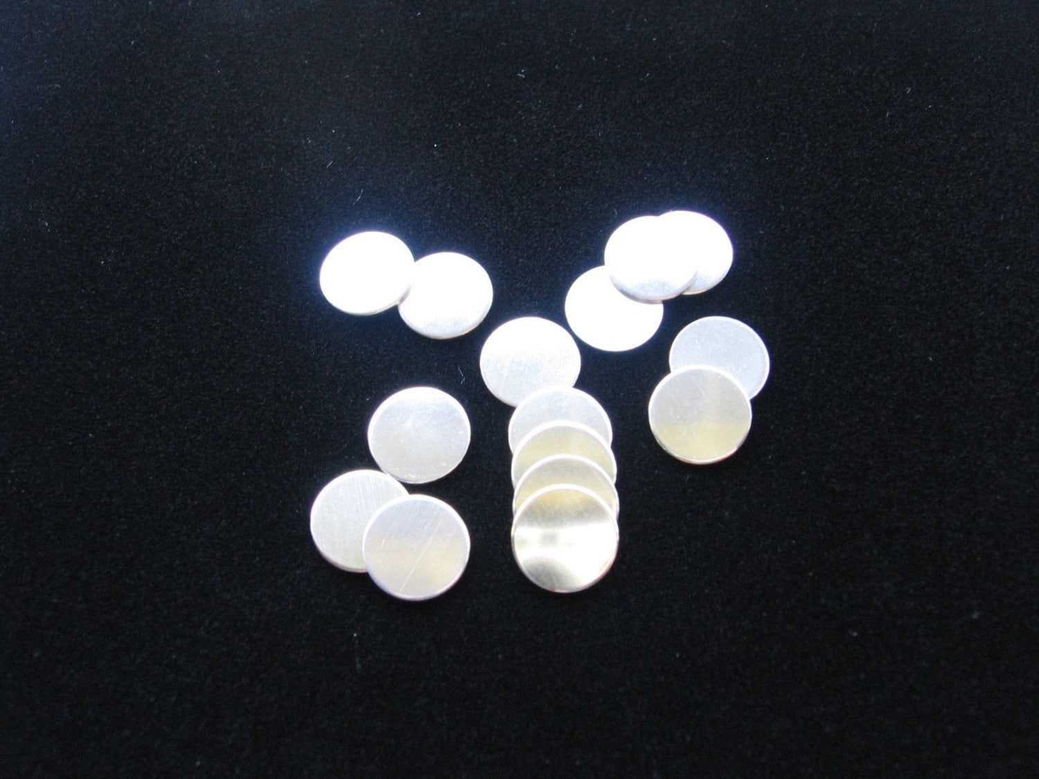 20 Gauge 1&frasl;2 Inch Sterling Silver BLANKS Metal Discs Round Charms