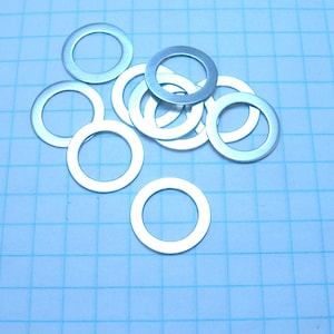 Sterling Silver Round Washers 5/8&quot; OD 7/16&quot; ID Qty 10