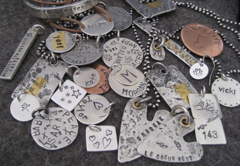 14K Goldfilled Stamping Blanks Pendant Jewelry Making Etsy