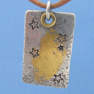 Constellation Pendant for Star Necklace Southern Cross as seen from Australia in the Southern Hemisphere image 1