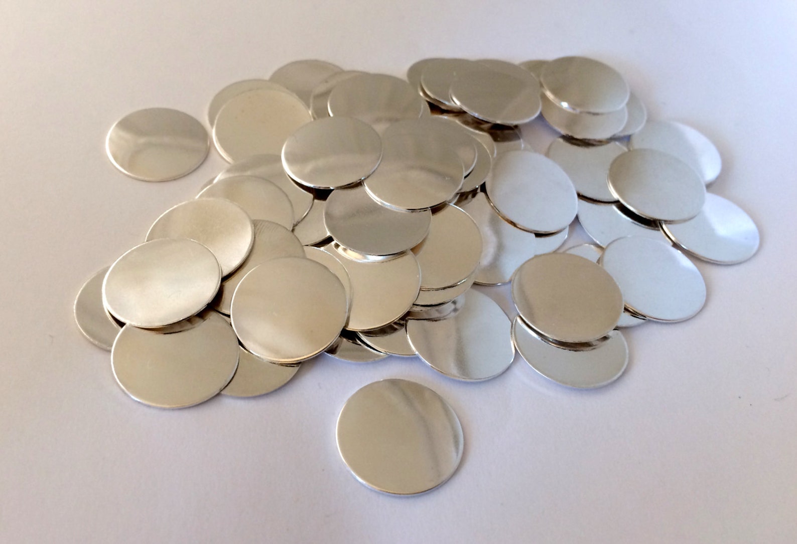 Bulk Over Stock Sale Sterling Silver Discs 3/4 Inch 22 Gauge Round ...