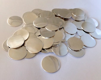 Bulk Over Stock Sale Sterling Silver Discs 3/4 Inch 22 Gauge Round Circle Disks Best Clearance Price Great for Hand Stamping
