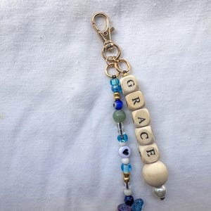 Handmade, personalized keychain / bag charm