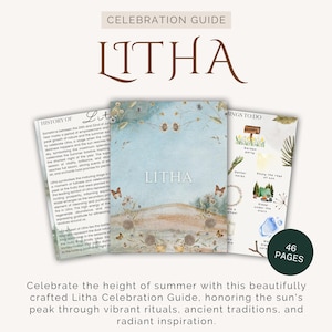 LITHA-Feier-GUIDE: Rad des Jahres | Grimoire Printable | Wie man Litha feiert | Buch der Schatten PDF | Litha Anleitung