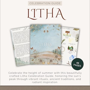 GUIDA alla celebrazione di LITHA: Ruota dell'anno / Grimorio stampabile / Come celebrare Litha / Libro delle ombre PDF / Guida Litha