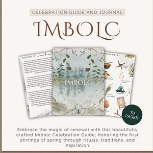 IMBOLC Fest-FÜHRER und JOURNAL: Rad des Jahres | Grimoire Printable | So feiern Sie Imbolc | Buch der Schatten pdf | Imbolc-Anleitung