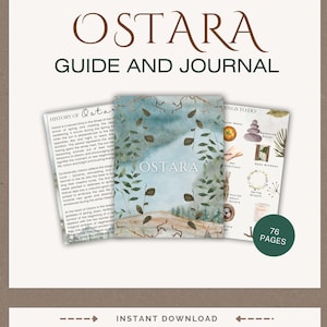 OSTARA Celebration GUIDE and JOURNAL: Wheel of the Year | Grimoire Printable | How to Celebrate Ostara | Book of Shadows pdf | Ostara Guide