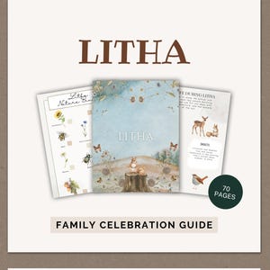 GUÍA DE CELEBRACIÓN DE LITHA PARA NIÑOS: Rueda del Año / Grimorio Imprimible / Cómo Celebrar Litha con Niños / Guía de Litha en PDF