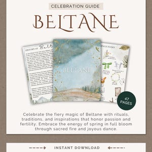 BELTANE Celebration GUIDE: Wheel of the Year | Grimoire Printable | How to Celebrate Beltane | Book of Shadows PDF | Beltane Guide