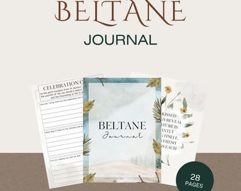 BELTANE JOURNAL: Rad des Jahres | Journal Printable | Wie man Beltane feiert | Beltane Journal PDF | Beltane Arbeitsbuch