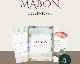 MABON JOURNAL: Wiel van het jaar | Afdrukbaar tijdschrift | Hoe Mabon te vieren | Mabon-dagboek pdf | Mabon-werkboek