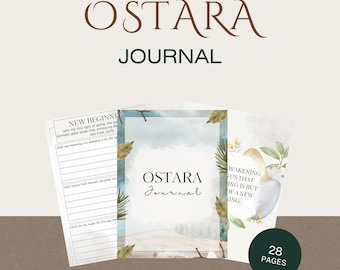 OSTARA JOURNAL: Wiel van het Jaar | Afdrukbaar tijdschrift | Hoe je Ostara viert | Ostara-dagboek pdf | Ostara-werkboek