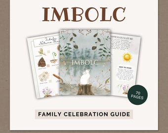 IMBOLC-vieringsGIDS voor KIDS: wiel van het jaar | Grimoire afdrukbaar | Imbolc vieren met kinderen | Imbolc-gids pdf
