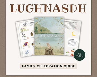 LUGHNASADH-vieringsGIDS voor kinderen: wiel van het jaar | Grimoire afdrukbaar | Hoe vier je Lughnasadh met kinderen | Litha-gids pdf
