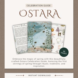 GUIDA ALLA CELEBRAZIONE DI OSTARA: Ruota dell'anno / Grimorio stampabile / Come celebrare Ostara / Libro delle ombre PDF / Guida di Ostara