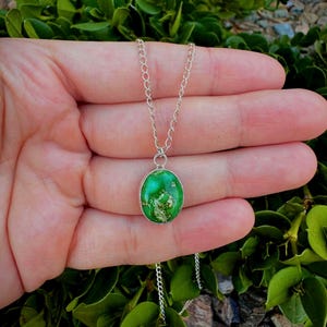 Handmade Carico Lake Turquoise Necklace: Fine Silver Boho Pendant