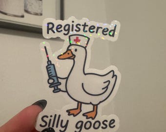 Silly Goose Registered Nurse Sticker