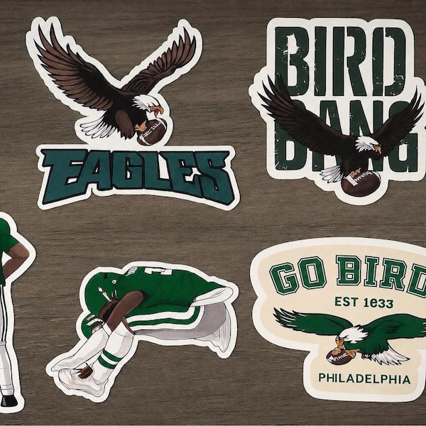 NFL Eagles Football Fan Sticker Pack