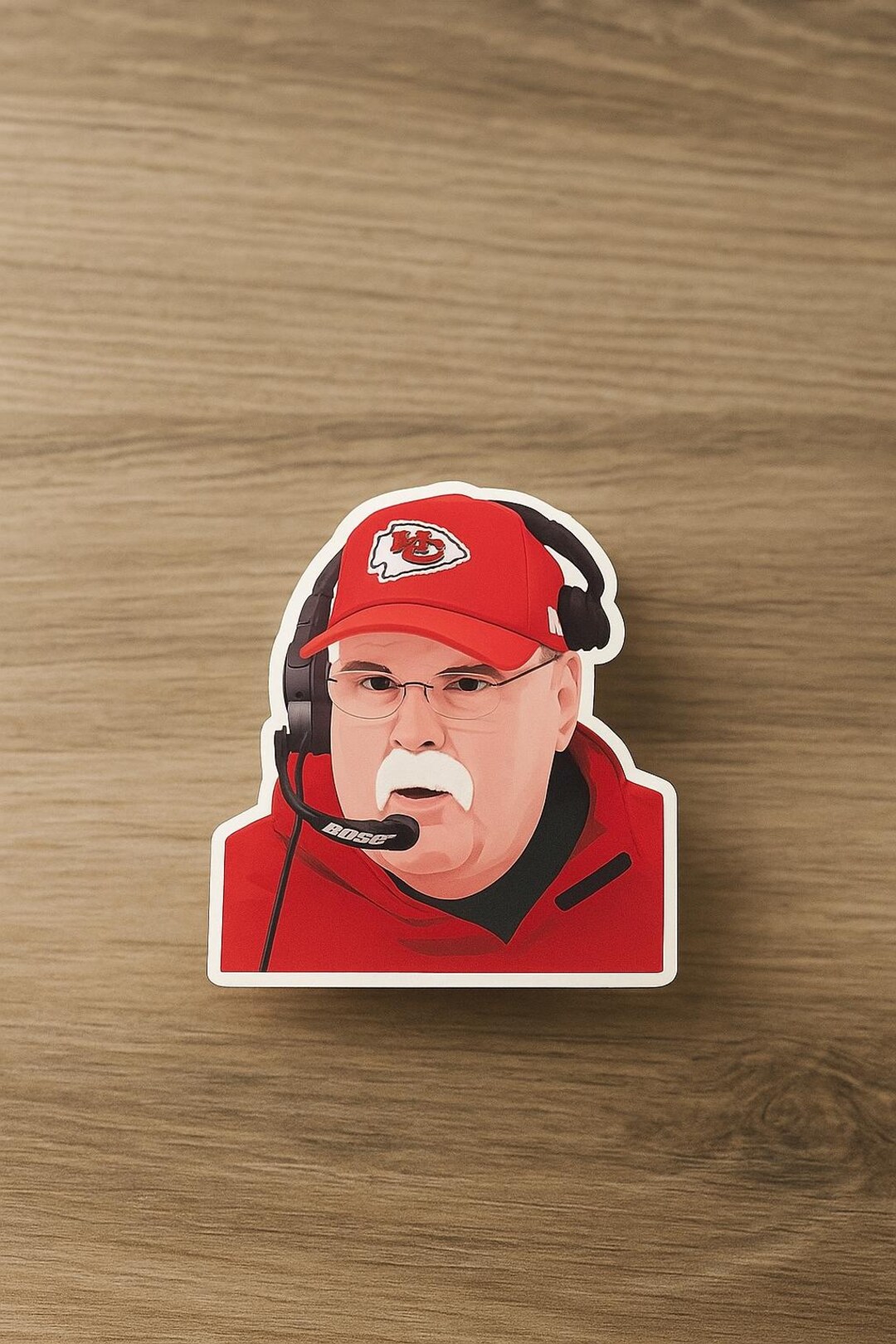 Chiefs Coach Andy Sticker | Waterproof Football Decal | Kanas City - Etsy