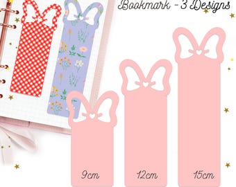 Bow Bookmark Cut File | Reading Accessories Svg Template