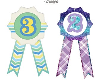 Star Badge Rosette Svg for Diy Birthday Party Favors
