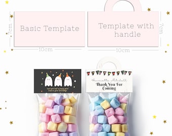 Treat Bag Toppers | Favor Bag Labels | Craft Packaging (Digital Download)