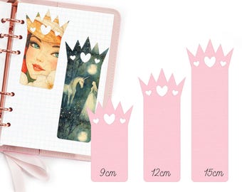 CrownBookmark Cut File | Reading Accessories Svg Template