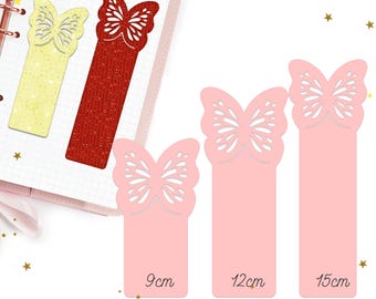 Butterfly Bookmark Cut File | Reading Accessories Svg Template