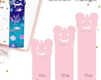 Halloween Pumpkin Bookmark Cut File | Reading Accessories Svg Template