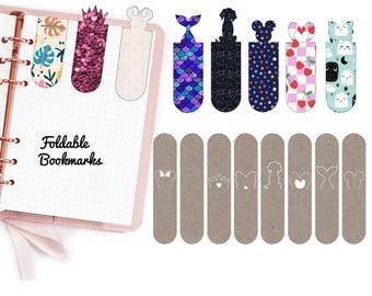 Foldable Bookmark Cut File - Reading Accessories for Book Lovers