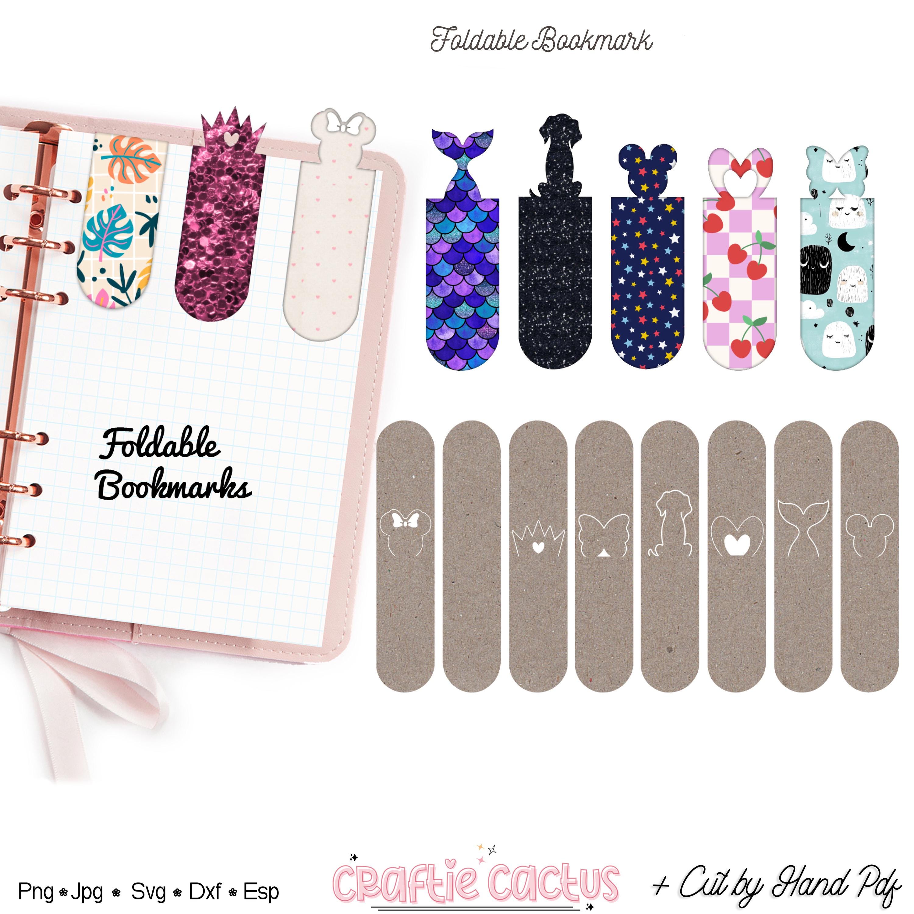 Foldable Bookmark Cut File - Reading Accessories for Book Lovers - Etsy