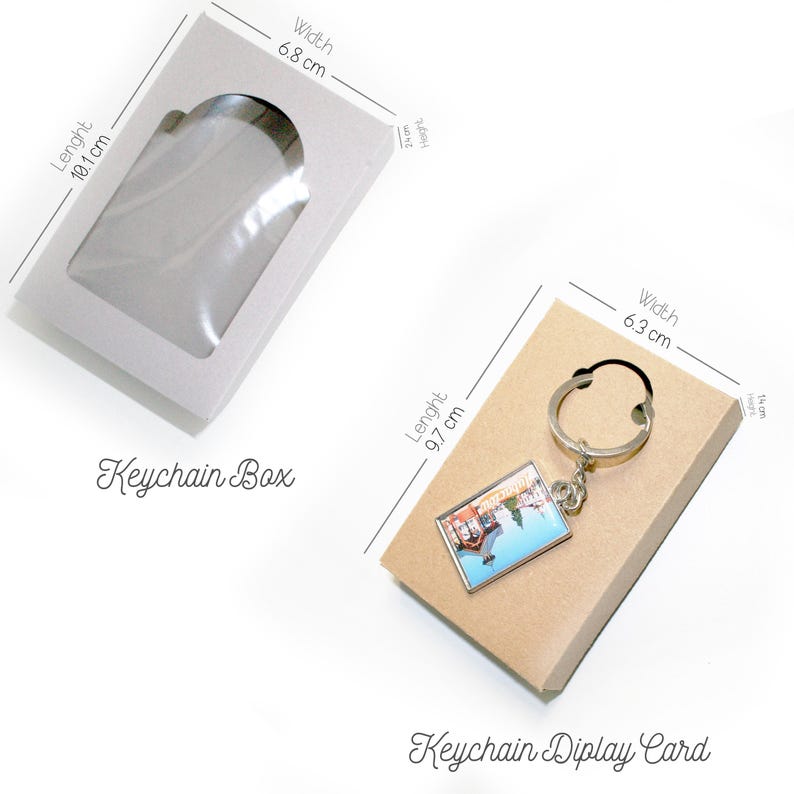 Boho Box Template With Window for Keychain Packaging N.2 (digital ...