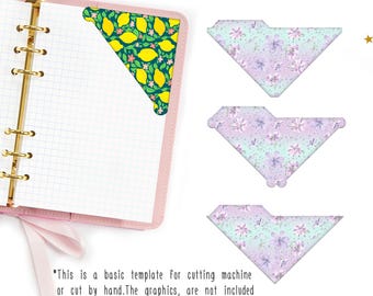 Corner Bookmark Cut File | Reading Accessories Svg Template