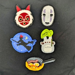 Ghibli Embroidered Iron-On Patches