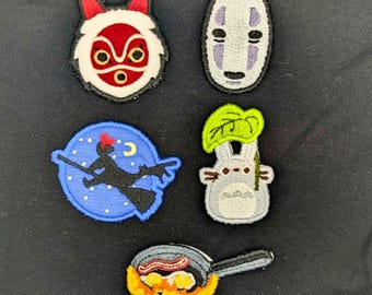 スタジオジブリをモチーフにしたアイロン刺繍ワッペン - Etsy 日本