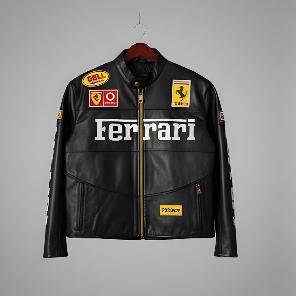 Leather ferrari jacket - Etsy 日本