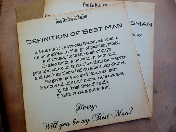 will you be my best man invitation vintage inspired classic etsy