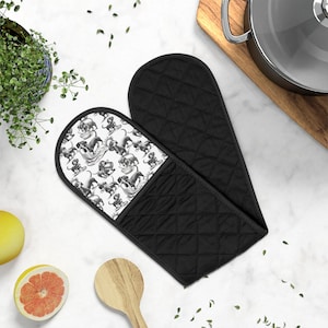 Playful Dachshund Double Oven Mitt