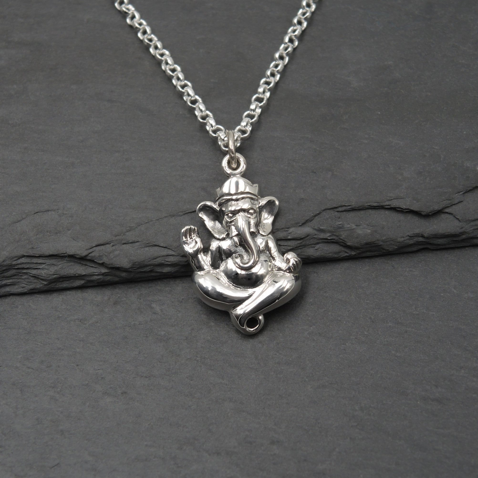 Silver Ganesh Pendant 