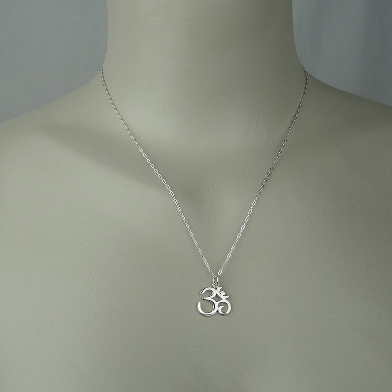 Om Necklace Buddhist Jewelry for Women Sterling Silver Ohm - Etsy India